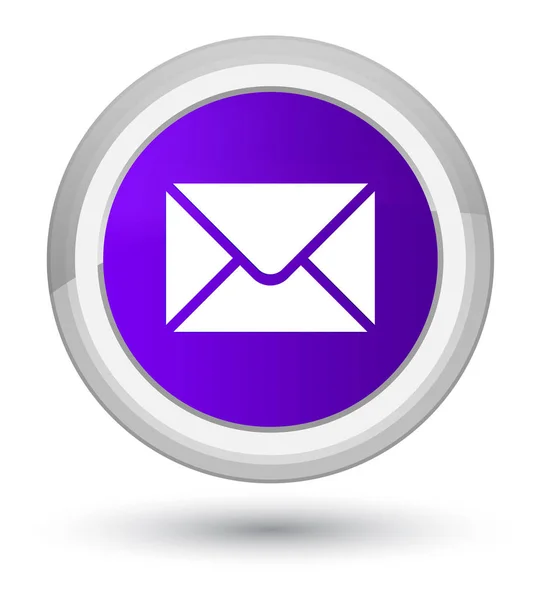 Email icon prime purple round button — Stock Photo, Image