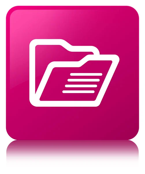 Icono de carpeta rosa botón cuadrado —  Fotos de Stock