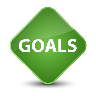 Gol zarif yumuşak yeşil elmas düğmesi