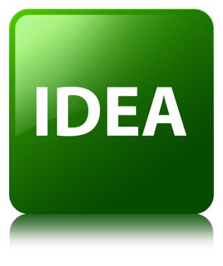 Fikir yeşil kare düğme