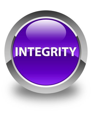 Bütünlük parlak mor düğmesi