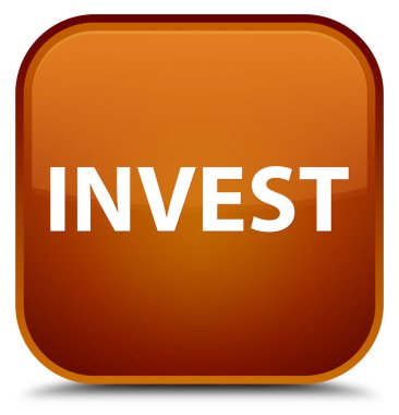 Özel kahverengi kare düğme yatırım