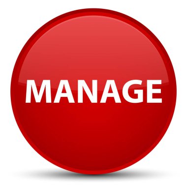 Özel kırmızı yuvarlak düğmeye yönetmek