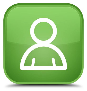 Üye kutsal kişilerin resmi özel yumuşak yeşil kare düğme