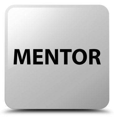 Akıl hocası beyaz kare düğme