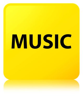 Müzik sarı kare düğme