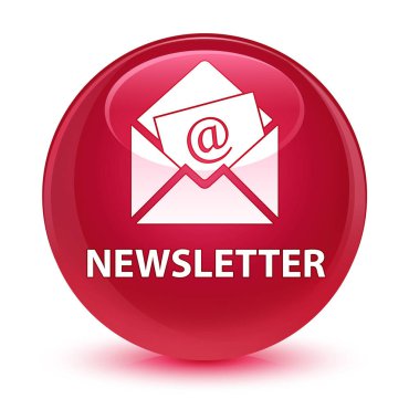 Bülten camsı pembe yuvarlak düğmesi