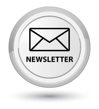 Bülten baş beyaz yuvarlak düğmesi