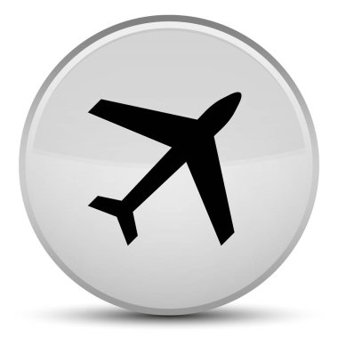 Uçak kutsal kişilerin resmi özel beyaz yuvarlak düğme