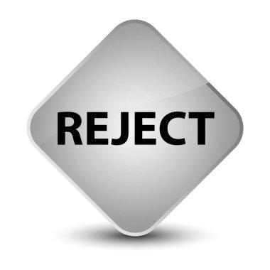 Zarif beyaz elmas düğmesini reddetmek