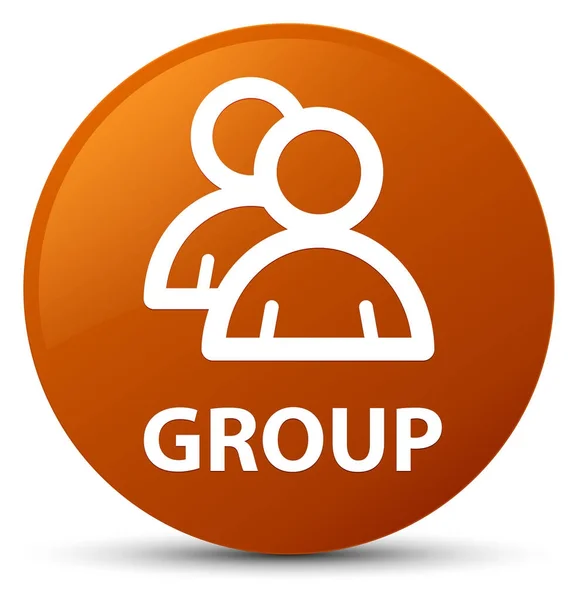 Grupo botão redondo marrom — Fotografia de Stock