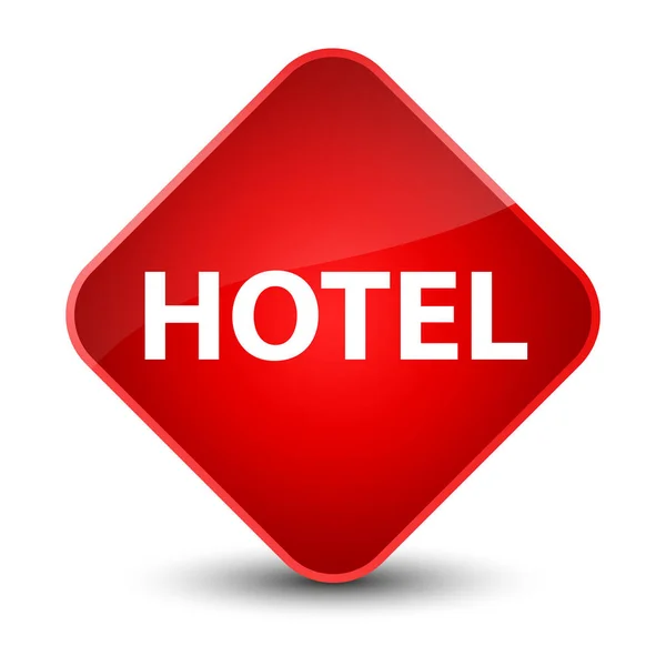 Hotel elegant röd diamant knapp — Stockfoto