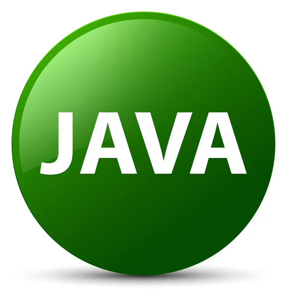 Java green round button — Stock Photo, Image