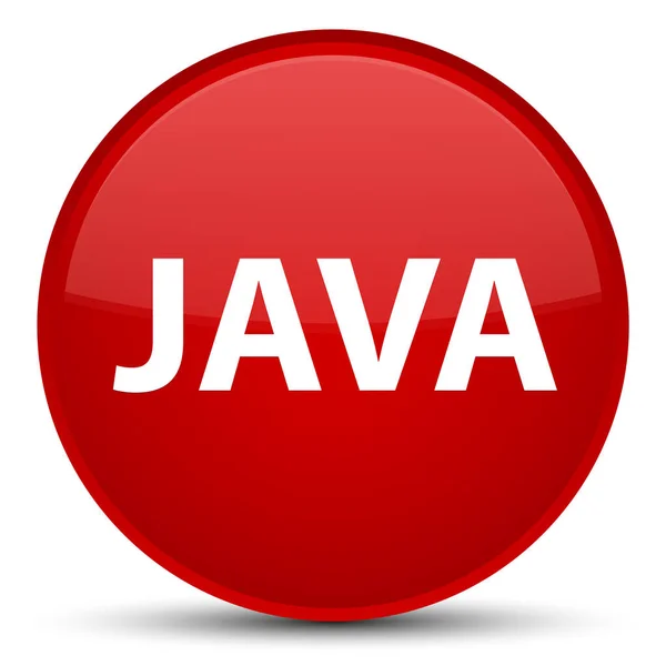 Java botón redondo rojo especial — Foto de Stock