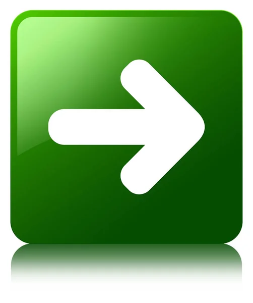 Next arrow icon green square button — Stock Photo, Image