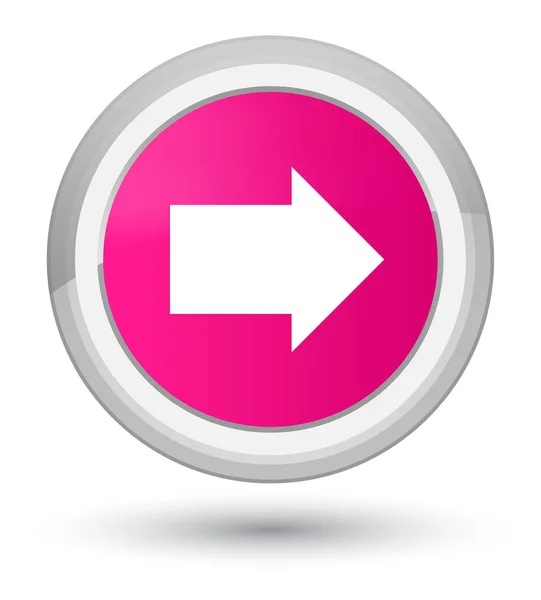 Další šipku ikony prvotřídní růžové kulaté tlačítko — Stock fotografie