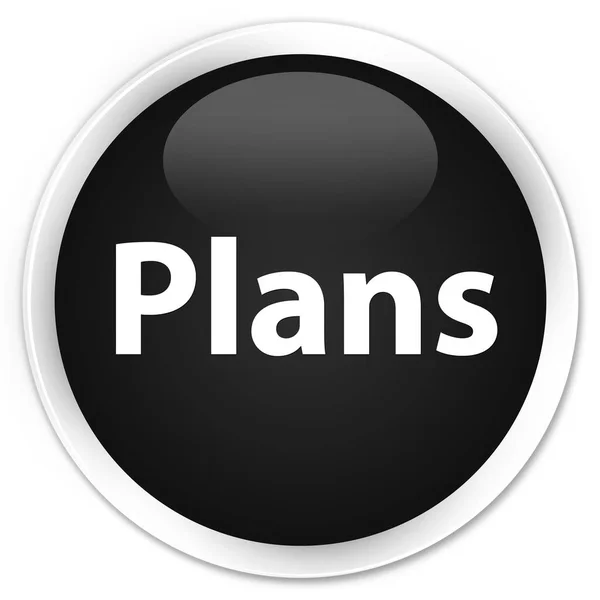 Planos prémio botão redondo preto — Fotografia de Stock