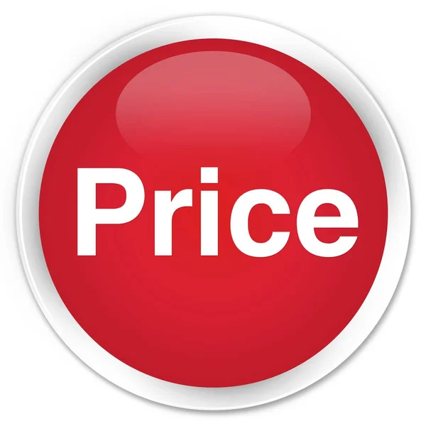 価格プレミアム赤ラウンド ボタン — ストック写真