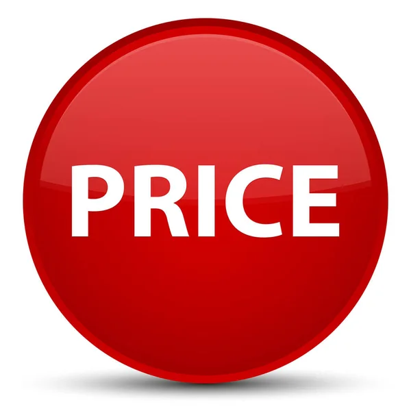 Ціна спеціальної червоної круглої кнопки — стокове фото