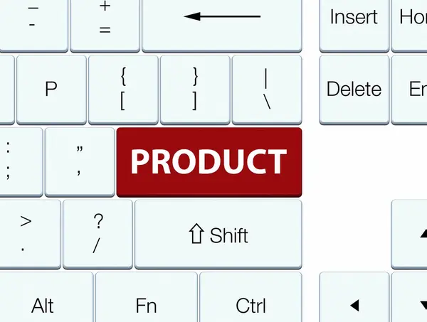 Ürün kahverengi klavye düğmesini — Stok fotoğraf
