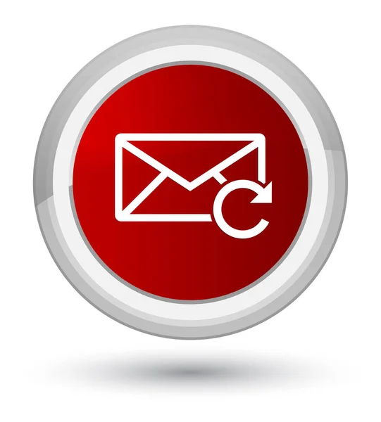 Refresh email icon prime red round button — Stock Photo, Image