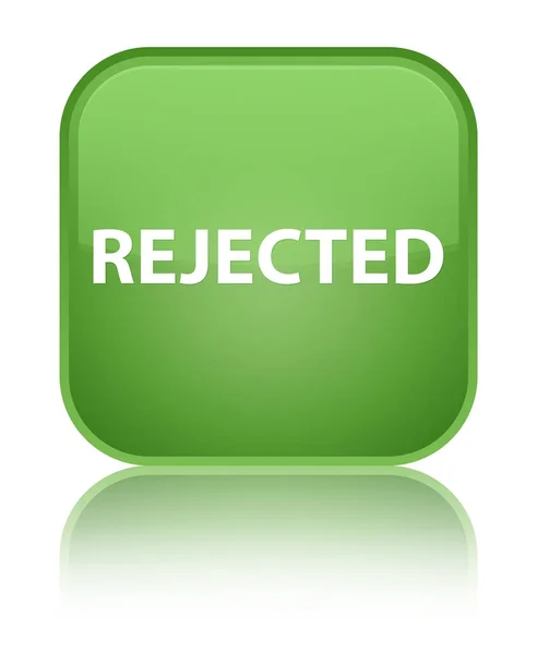 Rejeitado botão quadrado verde macio especial — Fotografia de Stock