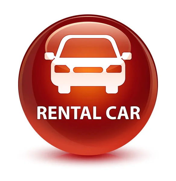 Alquiler de coche cristal marrón botón redondo —  Fotos de Stock