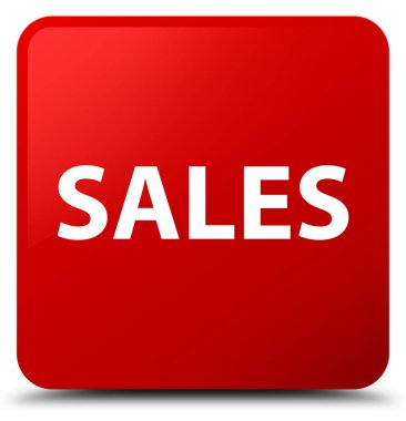 Satış kırmızı kare düğme