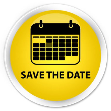 Sigorta primi sarı yuvarlak düğmesi Tarih Kaydet