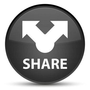 Paylaş özel siyah yuvarlak düğmesi