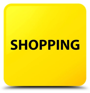 Alışveriş sarı kare düğme