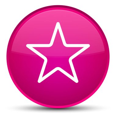 Yıldız simgesi özel pembe yuvarlak düğmesi