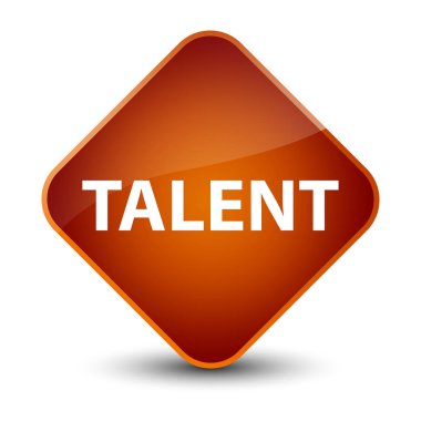 Yetenek zarif kahverengi elmas düğmesi