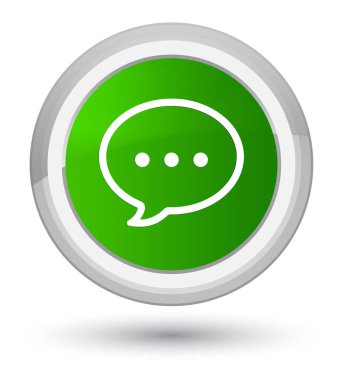 Kabarcık simgesi Başbakan düğmenin yeşil konuşmak