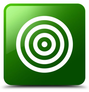 Hedef simgesi yeşil kare düğme