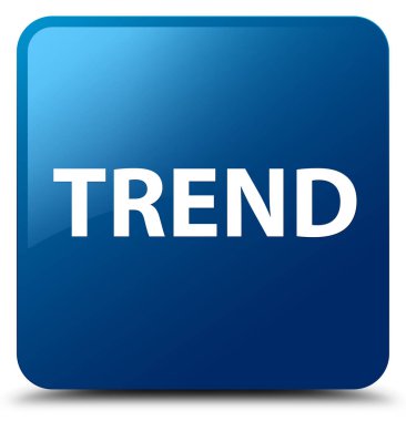 Eğilim mavi kare düğme