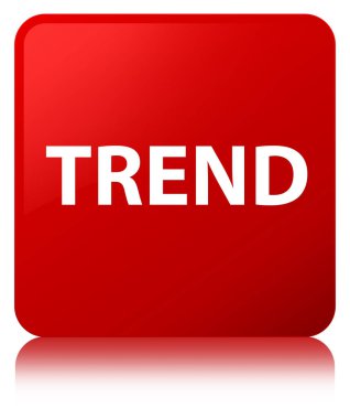 Trend kırmızı kare düğme