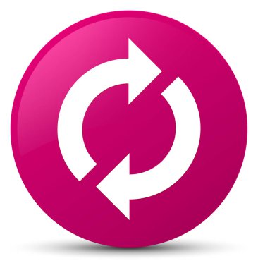 Update simgesi pembe yuvarlak düğmesi