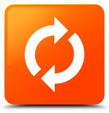 Güncelleştirme simgesi turuncu kare düğme