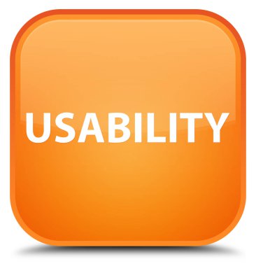 Kullanılabilirlik özel turuncu kare düğme