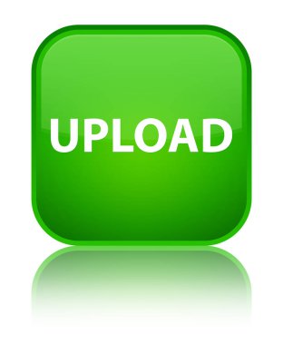 Özel yeşil kare düğmesini upload