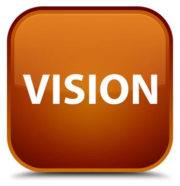 Vizyon özel kahverengi kare düğme