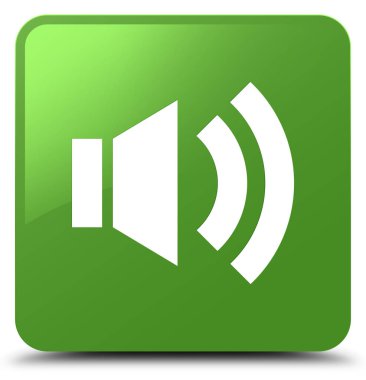 Ses simgesini yumuşak yeşil kare düğmesi