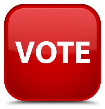 Oy özel kırmızı kare düğme