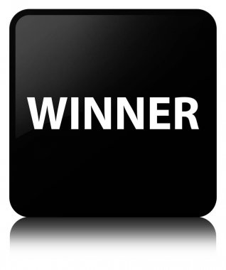 Kazanan siyah kare düğme