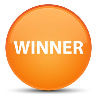 Kazanan özel turuncu yuvarlak düğmesine