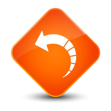 Geri ok simgesi zarif Turuncu elmas düğmesi