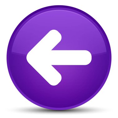 Geri ok simgesini özel mor yuvarlak düğmesi