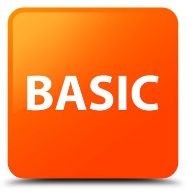 Temel turuncu kare düğme