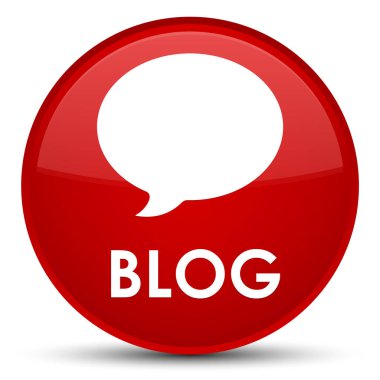 Blog (görüşme simgesi) özel kırmızı yuvarlak düğmesi